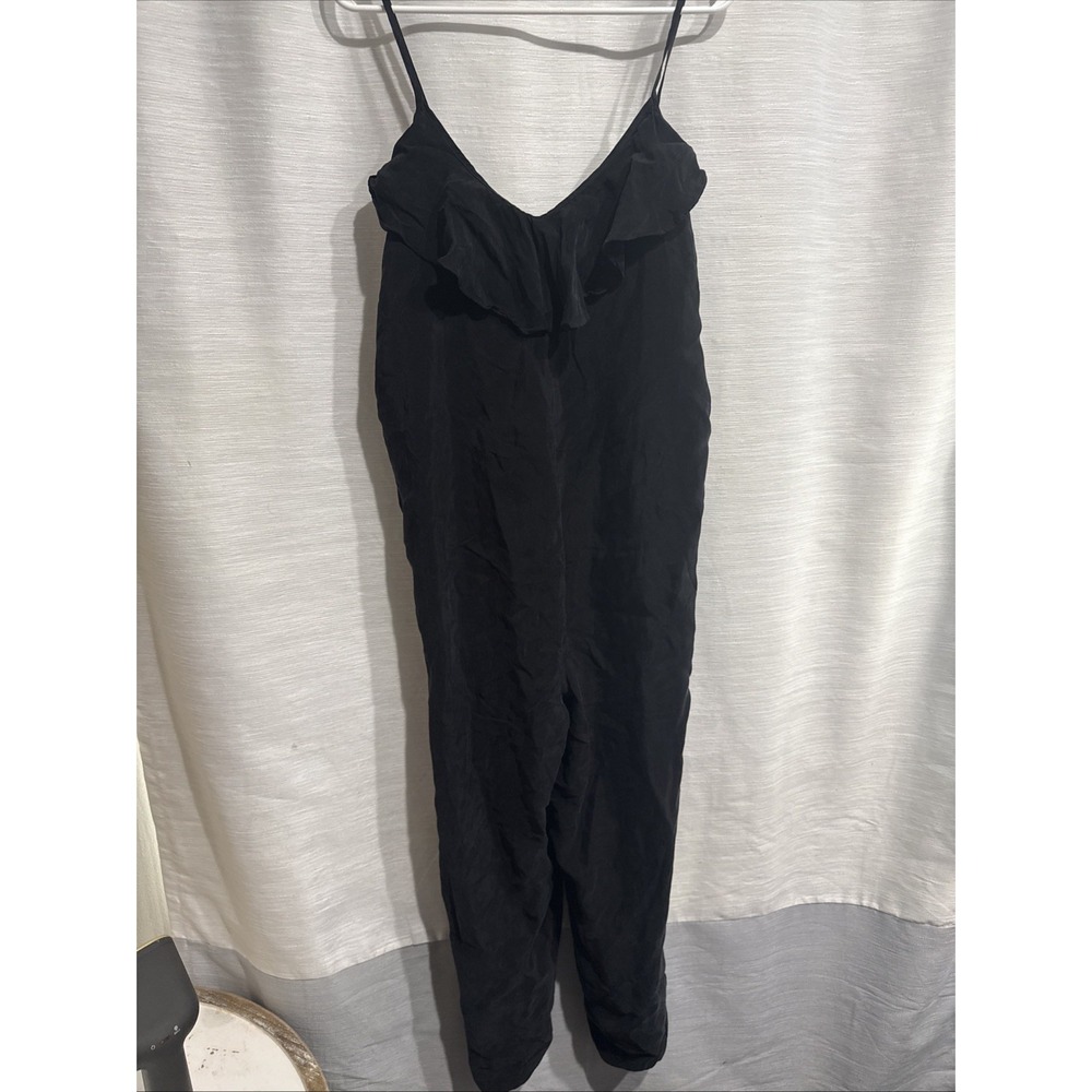 Hatch The Georgie Jumpsuit Black Maternity Spaghetti Strap Neutral Size 2